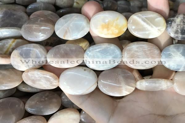 CSS416 15.5 inches 18*25mm oval sunstone beads wholesale