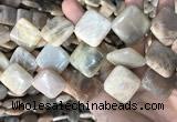 CSS432 15.5 inches 25*25mm diamond sunstone beads wholesale