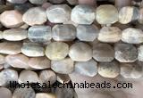 CSS445 15.5 inches 13*18mm - 16*20mm faceted freeform sunstone beads