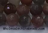 CSS644 15.5 inches 12mm faceted round sunstone gemstone beads wholesale