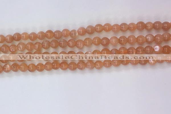 CSS703 15.5 inches 4mm round natural golden sunstone beads