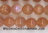 CSS708 15.5 inches 4mm round natural golden sunstone beads