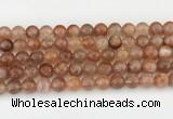 CSS754 15.5 inches 10mm round golden sunstone beads wholesale