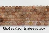 CSS762 15.5 inches 7mm round golden sunstone beads wholesale