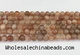 CSS763 15.5 inches 8mm round golden sunstone beads wholesale