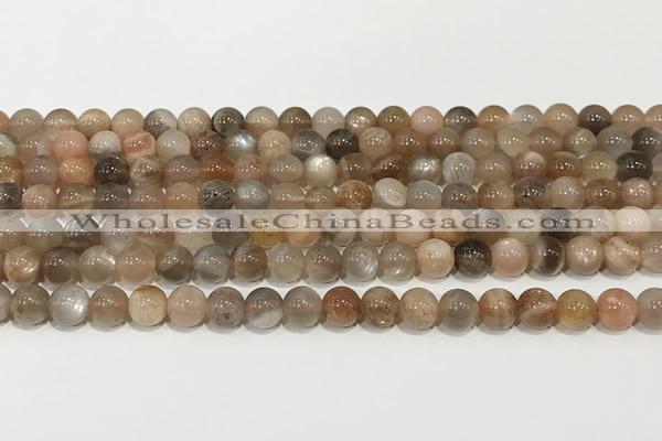 CSS805 15 inches 6mm round rainbow sunstone beads