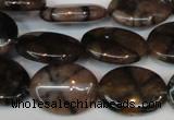 CST25 15.5 inches 15*20mm oval staurolite gemstone beads wholesale