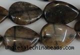 CST50 15.5 inches 18*25mm flat teardrop staurolite gemstone beads