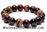 CTB07 7 inches 10mm round tiger eye stretch bracelet wholesale