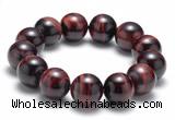 CTB10 8 inches 16mm round red tiger eye stretch bracelet