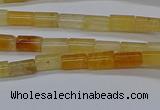 CTB301 15.5 inches 4*6mm tube yellow jade beads wholesale