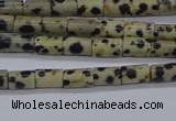 CTB305 15.5 inches 4*6mm tube dalmatian jasper beads wholesale