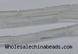 CTB310 15.5 inches 4*13mm tube white crystal beads wholesale