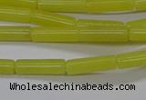 CTB323 15.5 inches 4*13mm tube lemon jade beads wholesale