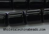 CTB545 15.5 inches 10*13mm triangle black agate beads wholesale