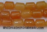 CTB703 15.5 inches 6*8mm tube pink aventurine beads wholesale