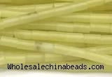 CTB962 15 inches 2*4mm tube olive jade beads