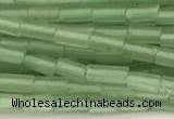 CTB965 15 inches 2*4mm tube green aventurine jade beads