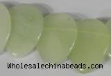 CTD05 Top drilled 22*30mm flat teardrop New jade beads