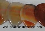 CTD14 Top drilled 22*30mm flat teardrop agate gemstone beads