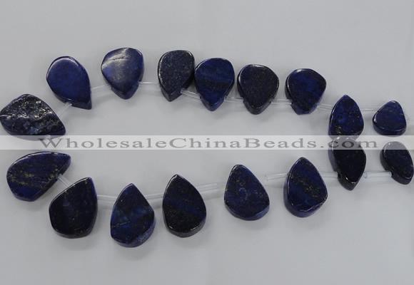 CTD1587 Top drilled 15*20mm - 25*35mm freeform lapis lazuli beads