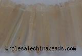 CTD1621 Top drilled 5*25mm - 6*45mm sticks white crystal beads