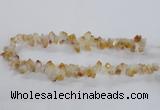 CTD1644 Top drilled 10*14mm - 10*18mm faceted nuggets citrine beads