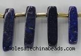 CTD1923 Top drilled 6*20mm - 8*45mm sticks lapis lazuli beads