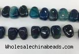 CTD2127 Top drilled 15*25mm - 18*25mm freeform agate beads