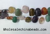 CTD2153 Top drilled 15*25mm - 18*25mm freeform mixed gemstone beads