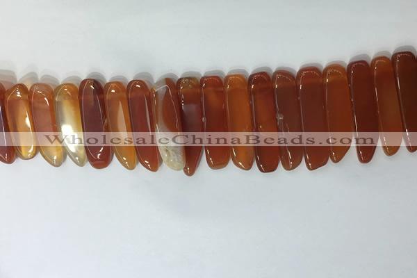 CTD2167 Top drilled 8*20mm - 10*40mm sticks agate gemstone beads