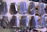 CTD2336 Top drilled 16*18mm - 20*30mm faceted freeform moonstone beads