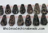 CTD2351 Top drilled 16*18mm - 20*30mm freeform red snowflake obsidian beads