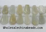 CTD2361 Top drilled 16*18mm - 20*30mm faceted freeform moonstone beads