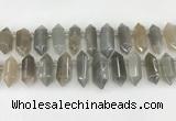 CTD2393 Top drilled 13*30mm - 14*42mm sticks moonstone beads