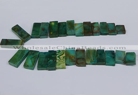 CTD2668 Top drilled 14*27mm - 16*42mm rectangle agate jasper beads