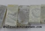 CTD2688 Top drilled 16*22mm - 16*55mm rectangle agate beads