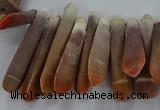 CTD2768 Top drilled 6*30mm - 8*35mm sticks sea urchin shell beads