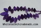 CTD2790 Top drilled 15*30mm - 25*45mm marquise agate gemstone beads