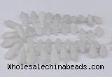 CTD2860 Top drilled 15*20mm - 22*50mm sticks plated quartz beads