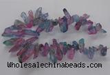 CTD2888 Top drilled 12*28mm - 16*45mm sticks quartz beads