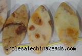 CTD30 Top drilled 15*30mm – 18*37mm marquise Morocco agate beads