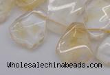 CTD302 Top drilled 15*20mm - 20*25mm freeform citrine gemstone beads