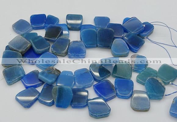 CTD341 Top drilled 15*20mm - 25*30mm freeform agate beads