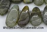 CTD3531 Top drilled 10*22mm - 15*45mm freeform labradorite beads