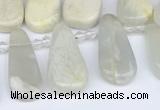 CTD3714 Top drilled 10*20mm - 15*45mm freeform moonstone beads