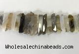 CTD3731 Top drilled 8*20mm - 10*50mm sticks agate gemstone beads