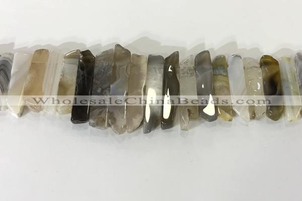 CTD3731 Top drilled 8*20mm - 10*50mm sticks agate gemstone beads