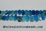 CTD4006 Top drilled 14*22mm - 22*42mm freeform agate gemstone beads