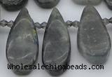 CTD495 Top drilled 10*22mm - 15*45mm freeform labradorite beads